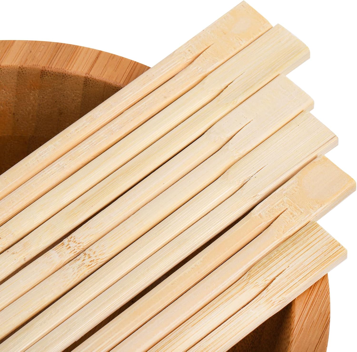 360 pares de palillos desechables de bambú, palillos envueltos individualmente a granel para pedidos de llevar, restaurantes, picnics, película de