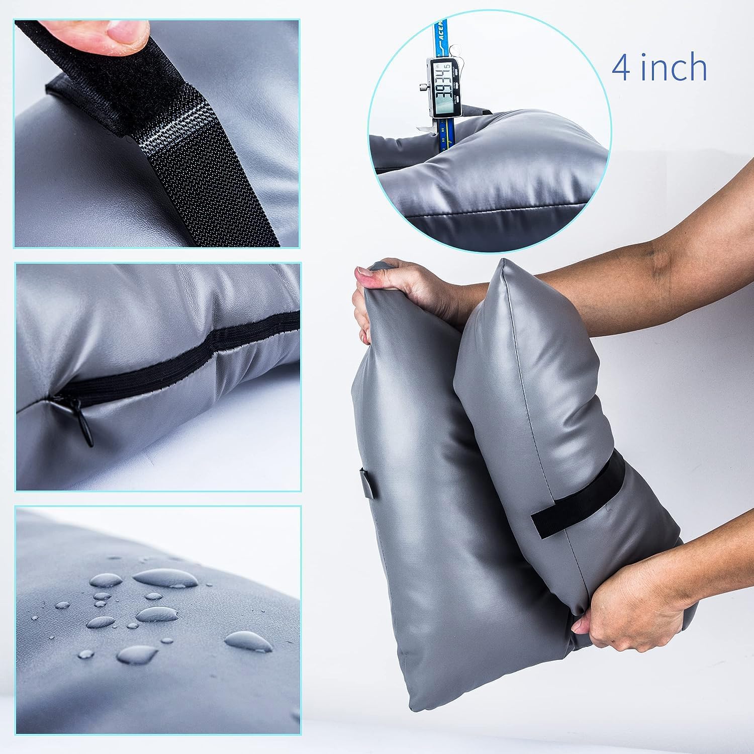 Cojín de asiento para mesita de noche, ajuste universal, cojín de asiento cómodo para ancianos, funda de asiento suave para asiento de inodoro,