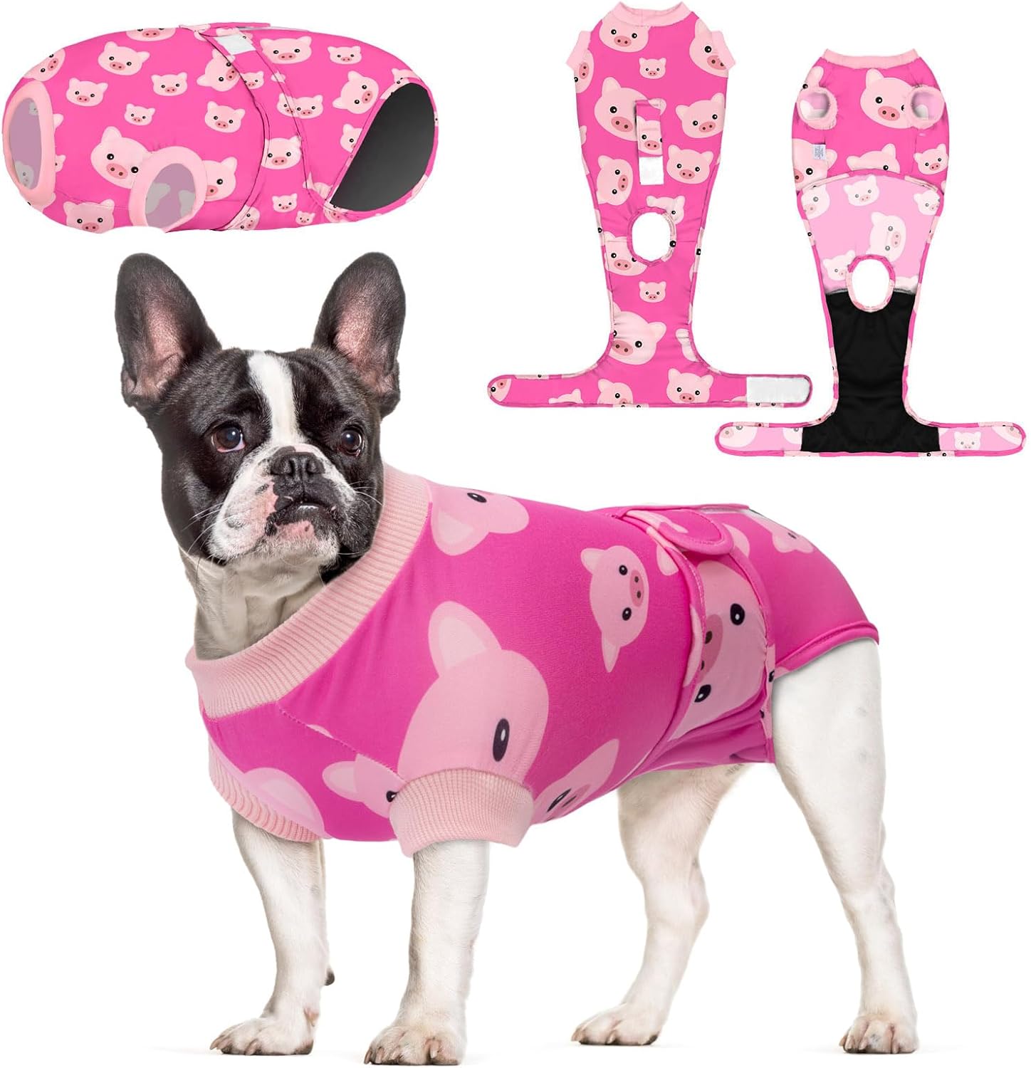 CuteBone Traje de recuperación de cirugía para perros, mono quirúrgico para gatos, trajes de cuerpo femenino, para evitar que las mascotas laman
