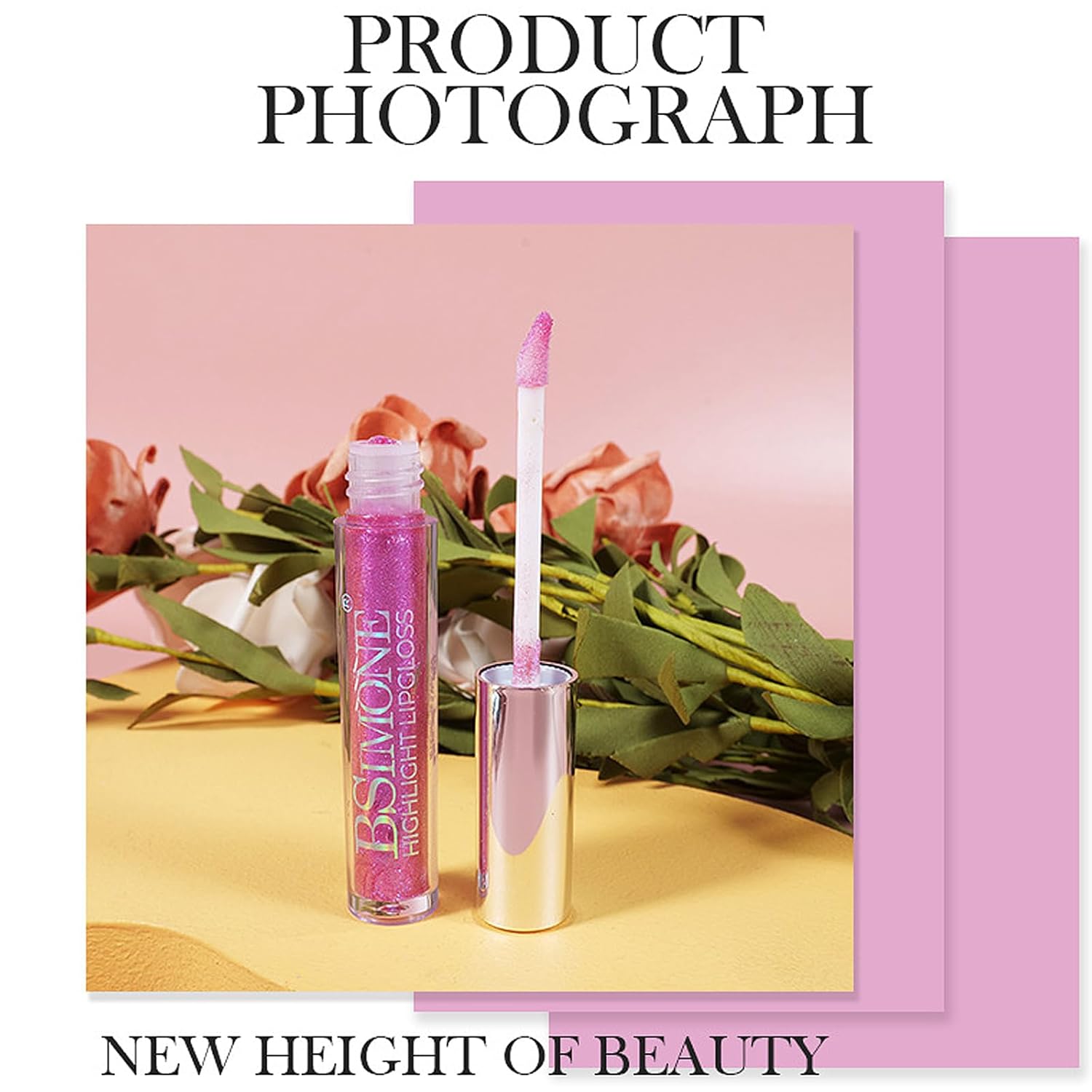 Juego de lápices labiales líquidos con purpurina, 6 colores, brillo de neón con diamantes metálicos, impermeable, kit de maquillaje de larga