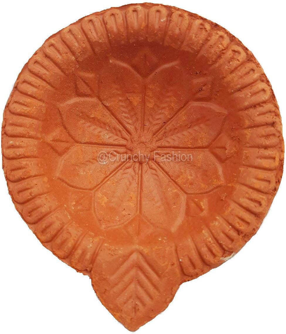Diya Juego de 12 piezas de arcilla hecha a mano para DiwaliDeepawali regalodecoracioneslámpara de aceite de tierra naturalDiyas tradicionales para