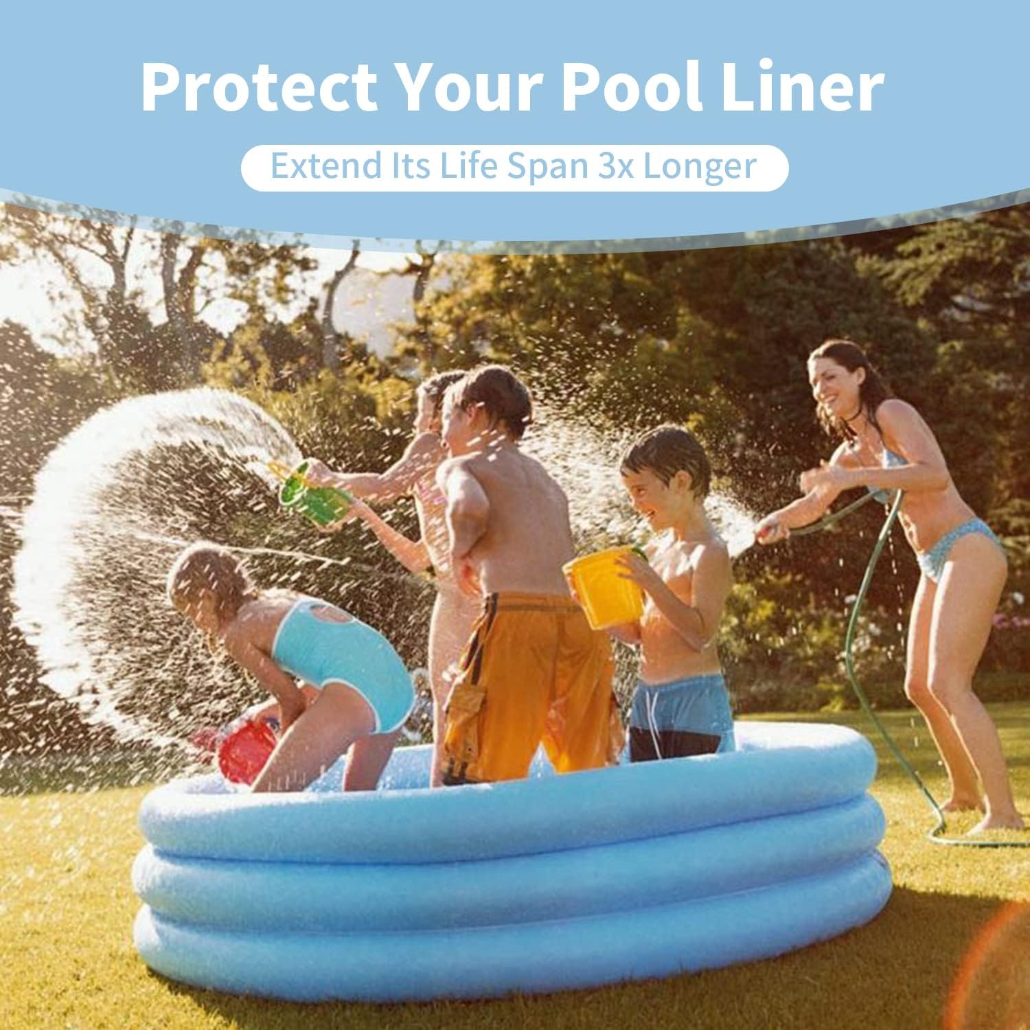 18Foot Eco-Friendly Round Pool Liner Pad – Prevent Punctures and Extend The Life of Your Above Ground Swimming Pool or Hot Tub Liner, Eco-Friendly
