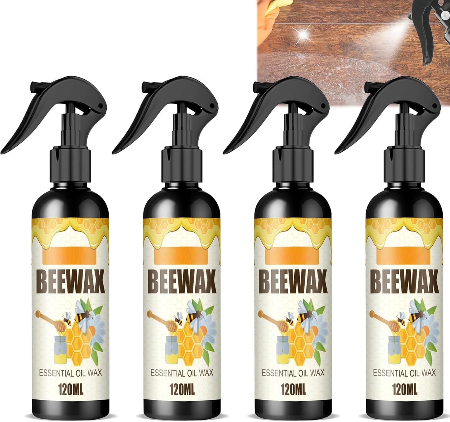 vljsfkh Spray de cera de abeja micromolecularizada natural, aerosol de cera de abejas, cera de abejas fundida con cera de aceite, cera de abejas en