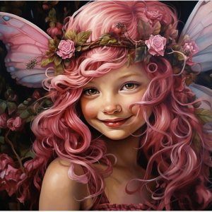 Angel Girl – Pintura por números para adultos, corona de rosas rosadas, pintura al óleo digital, pintura acrílica, kit de pintura linda para niñas, Angel Girl – Pintura por números para adultos, corona de rosas rosadas, pintura al óleo digital, pintura acrílica, kit de pintura linda para niñas,