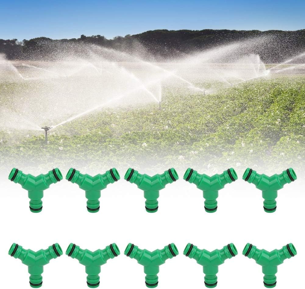 Fydun 10PCS 3 Way Coupling Water Hose Fitting Y Connector A Coupler for Garden Irrigation 10PCS 3 Way Coupling for Family