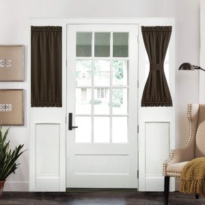 Aquazolax Panel de cortina opaca para puerta de patio, Panel de puerta francés de 25 x 40 pulgadas, cortinas de ventana con aislamiento térmico, 1 Aquazolax Panel de cortina opaca para puerta de patio, Panel de puerta francés de 25 x 40 pulgadas, cortinas de ventana con aislamiento térmico, 1