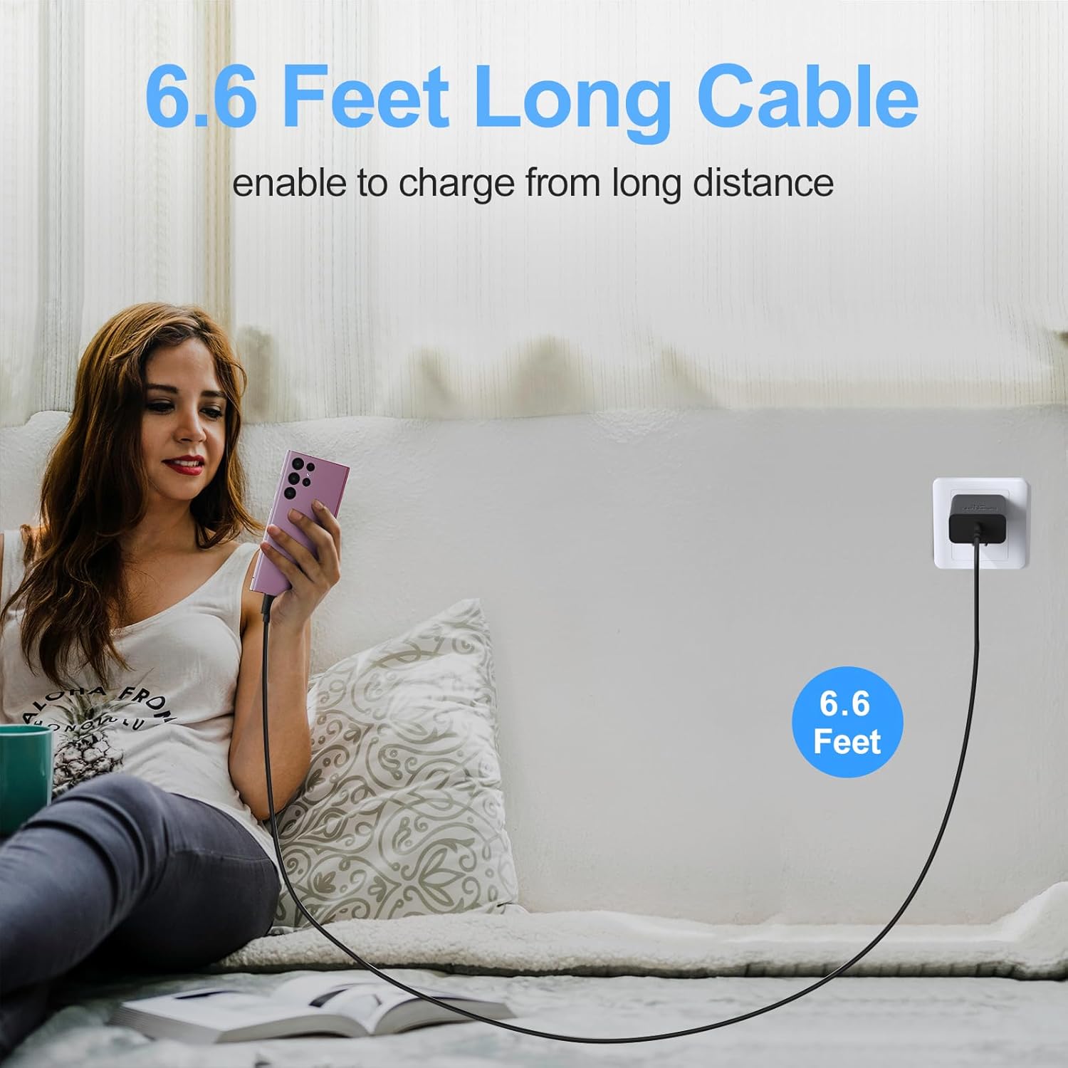 Paquete de 2 cargadores USB C súper rápidos de 25 W para Samsung Galaxy A16 5GA15A14A13A55A54A53A52A51A71A43A42S25 UltraS24+S23W25Z Flod6, bloque de