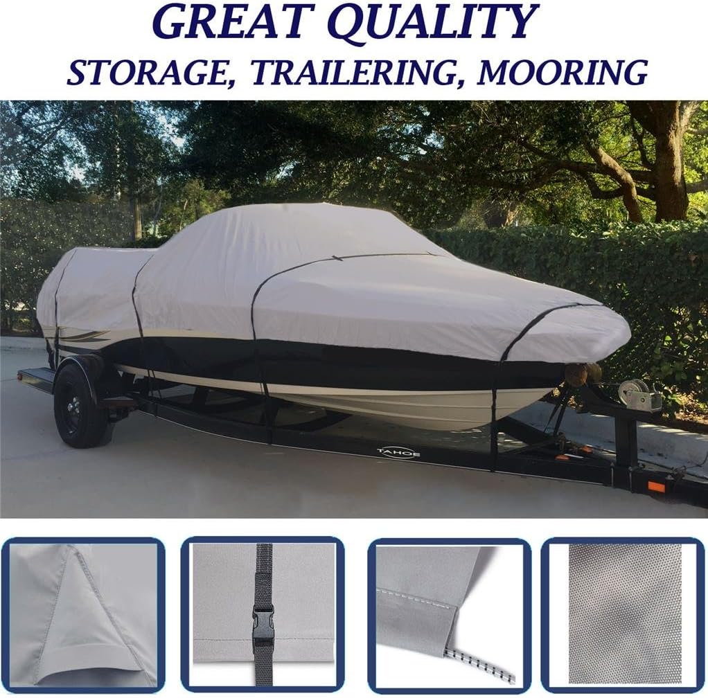 Gris, almacenamiento, Viajes, Boat Cover de amarre para Monterey 228Si BR Montura 200420052006