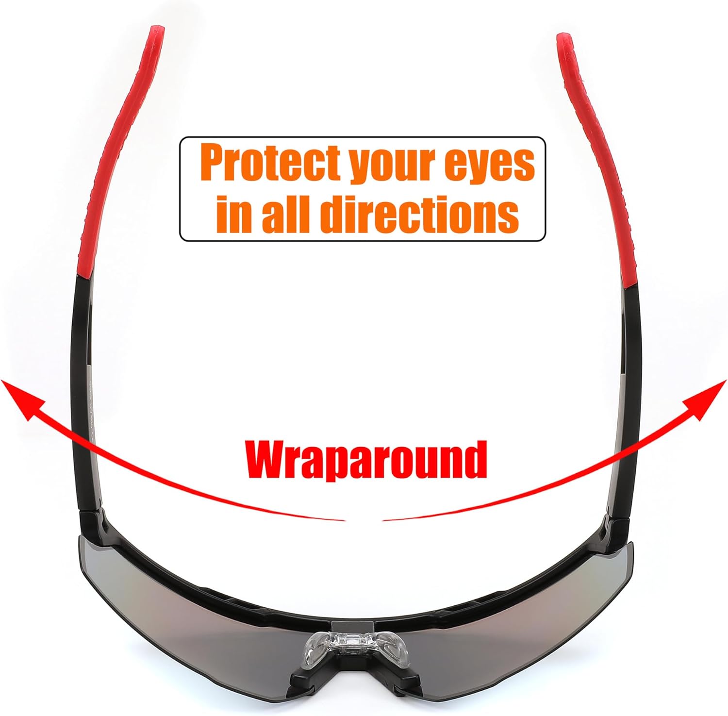 FEISEDY Gafas de sol deportivas para hombres y mujeres, protección UV400, gafas de ciclismo, golf, béisbol, conducción, pesca, B0022