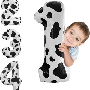 Globo con estampado de vaca, globos de primer cumpleaños, globos de vaca para fiesta, globos de número de 40 pulgadas, globos de tereftalato de Globo con estampado de vaca, globos de primer cumpleaños, globos de vaca para fiesta, globos de número de 40 pulgadas, globos de tereftalato de
