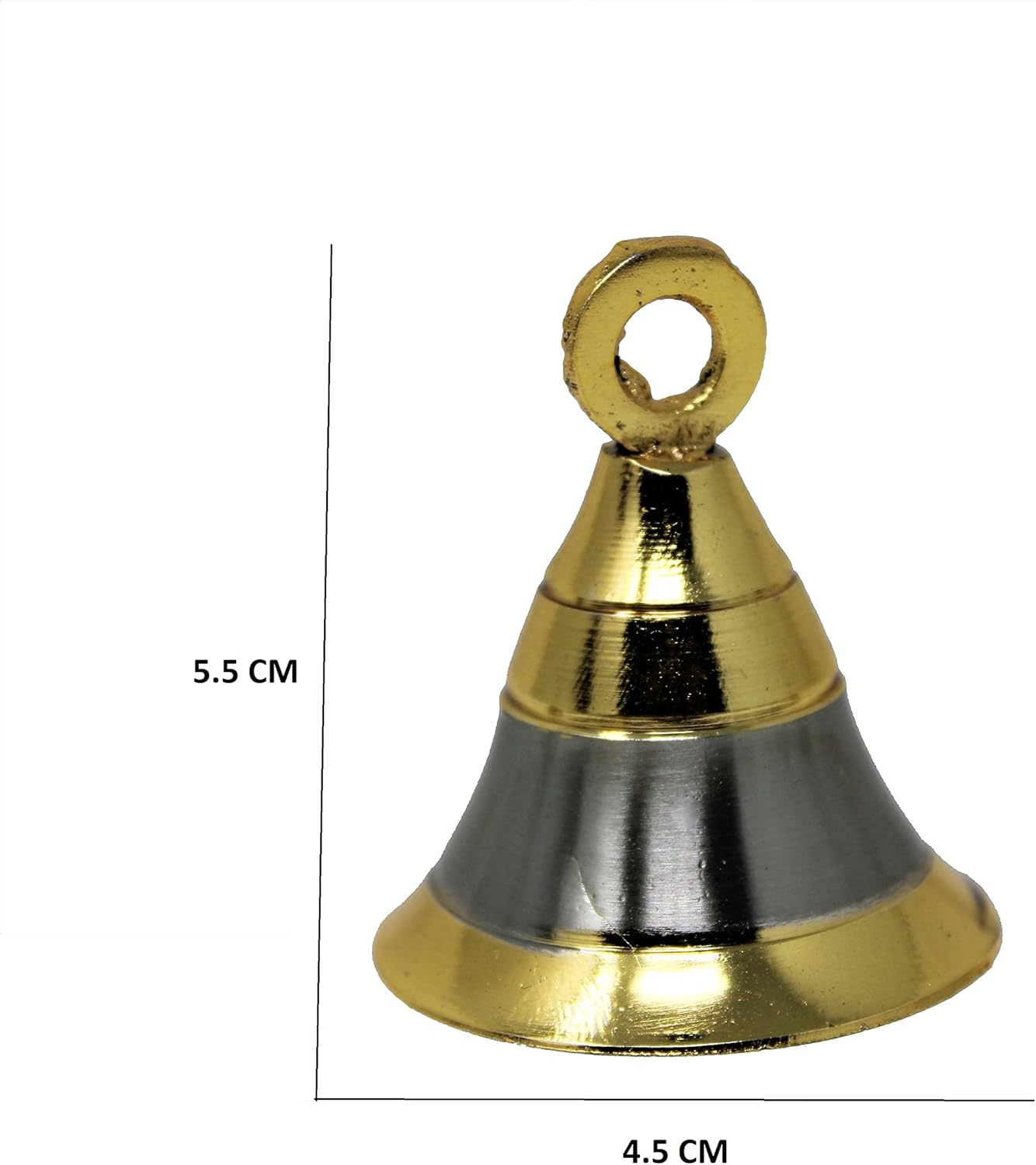 Jingle Bell – Campana decorativa de latón de 2 pulgadas, campanas para mascotas, perros, gatos, colgantes de árbol de Navidad, campanas para