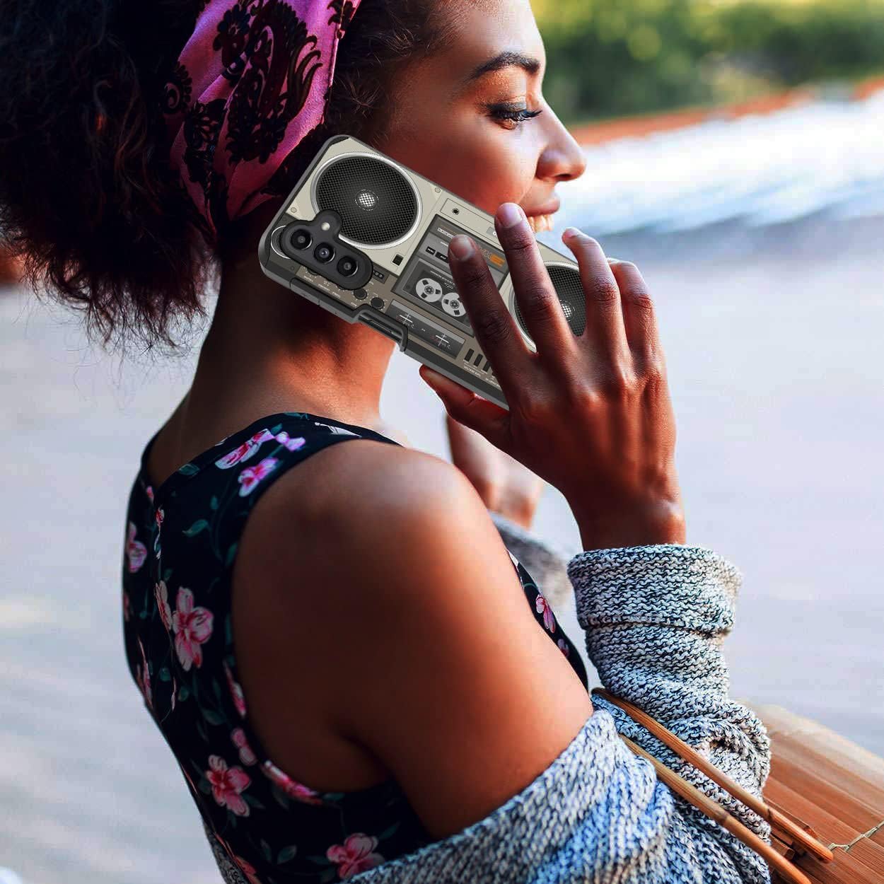 Funda protectora para Samsung Galaxy A14 5G, policarbonato duro híbrido y silicona suave de doble capa a prueba de golpes para Samsung Galaxy A14 5G
