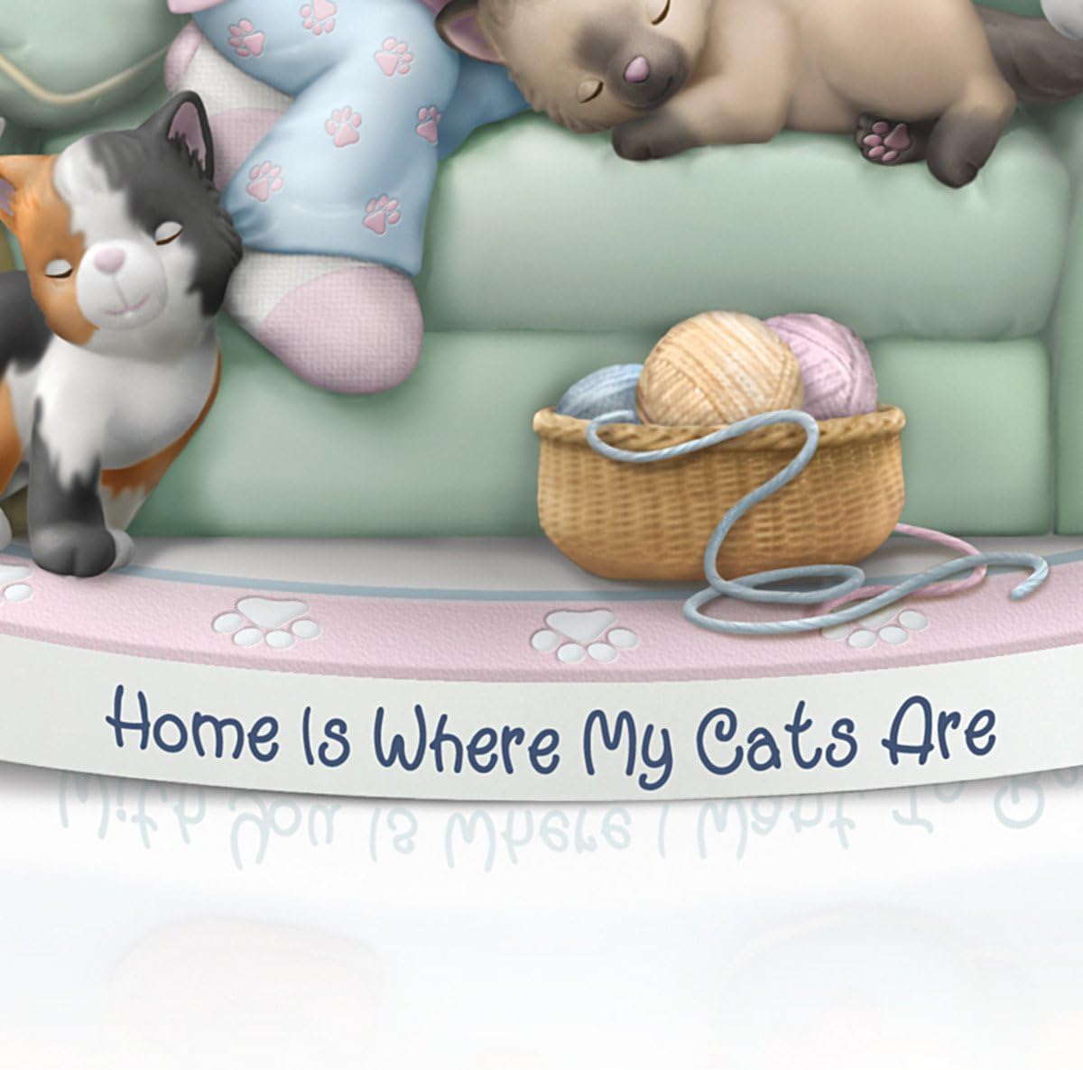 Precious Moments Home is Where My Cats are Figurine