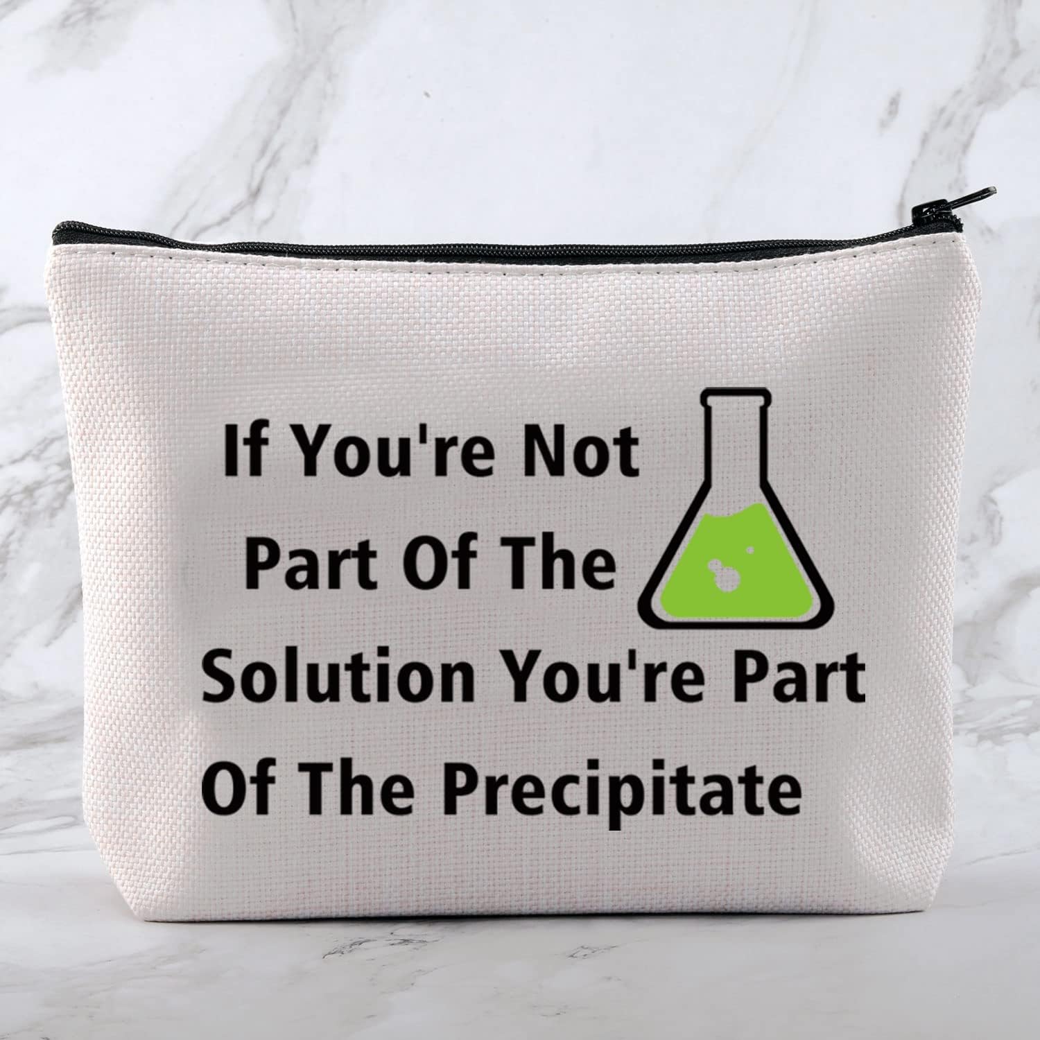 Bolsa de cosméticos de química divertida, regalo de ciencia química, regalo para profesores, bolsa de maquillaje de ciencia sarcástica, Chemistry