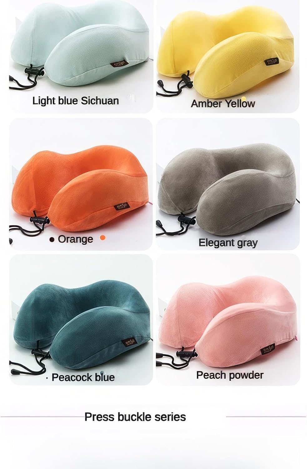 SKYBAT Memory Foam U-Shaped Cartoon Neck Pillow – Relieve Fatigue and Support Healthy Cervical Spine (Color  Large, Size  30cmX29cmx13cmx12cm)