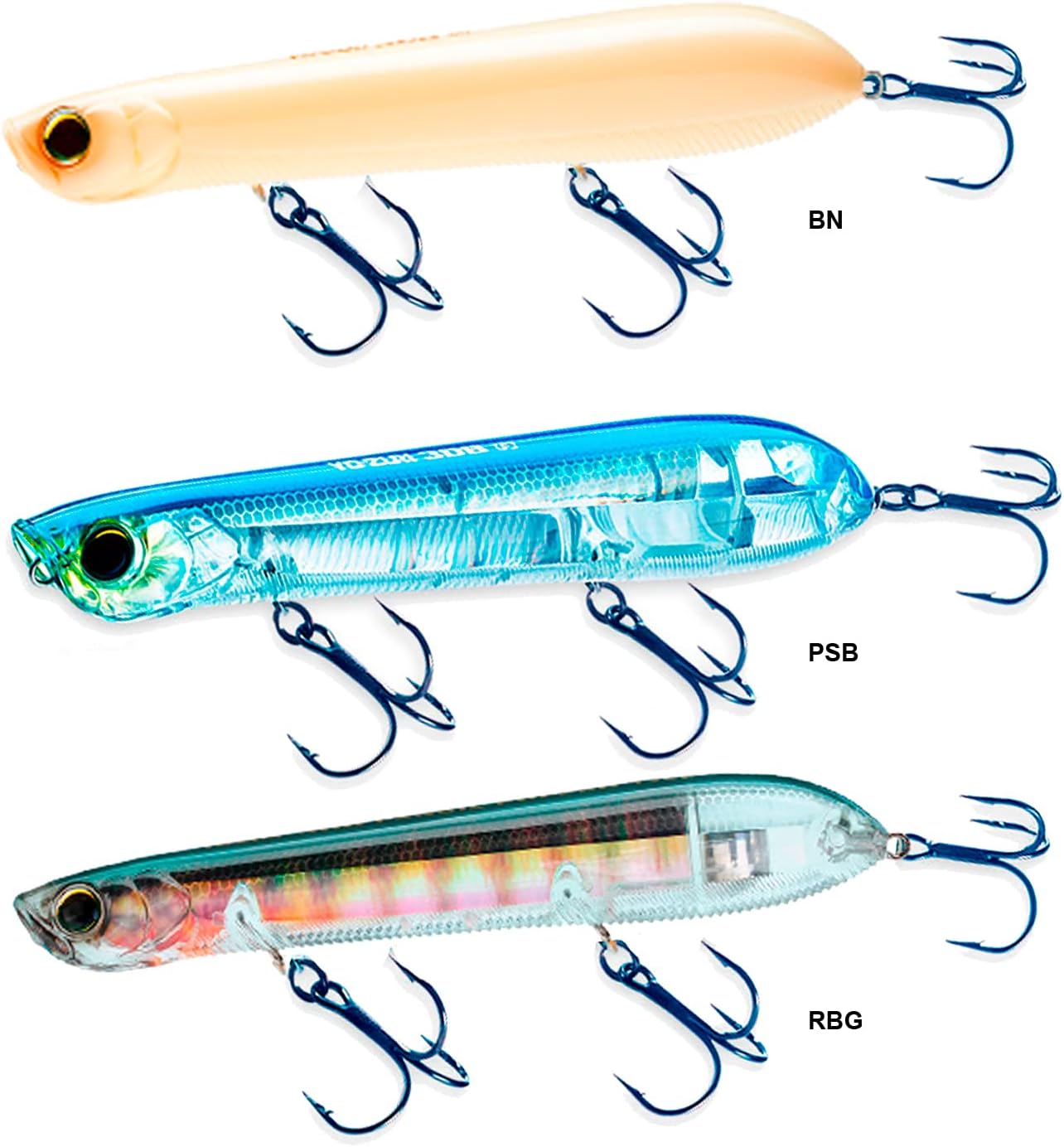 Yo-Zuri R1444-BN 3Db Lápiz Popper (F) 110Mm 4-38″, Hueso