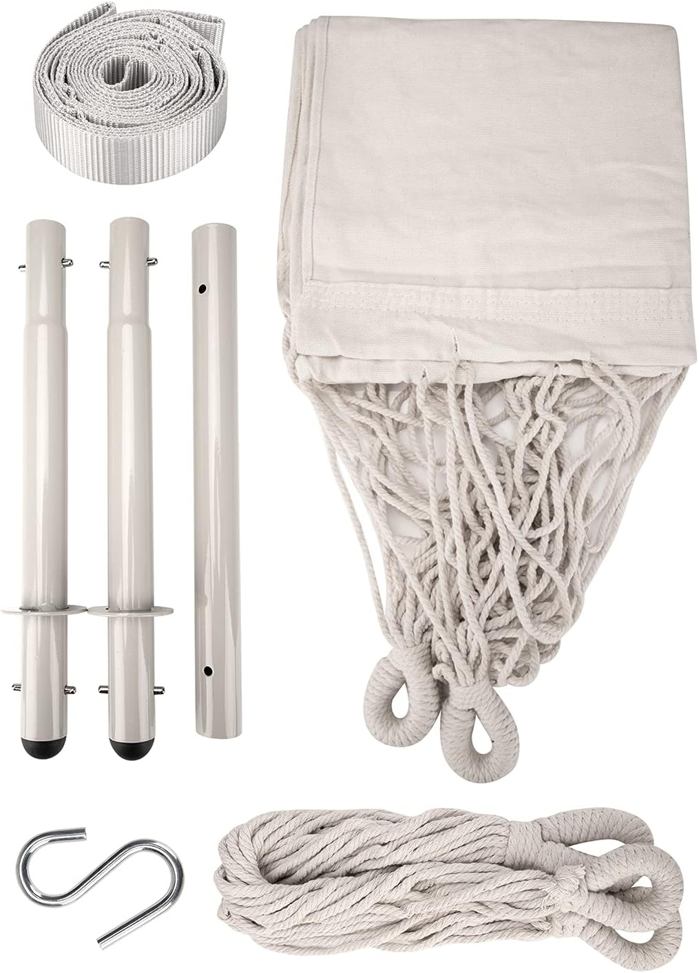 Hamaca para interior y dormitorio, con barra separadora de acero de 500 libras, con anillos antideslizantes, para interiores y exteriores