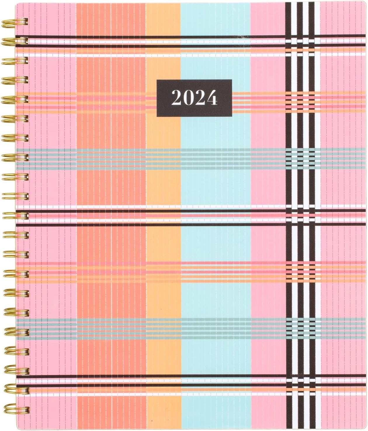 Cambridge Agenda semanal y mensual 2024, 8-12 x 11 pulgadas, grande, Cher (1676-905-24)