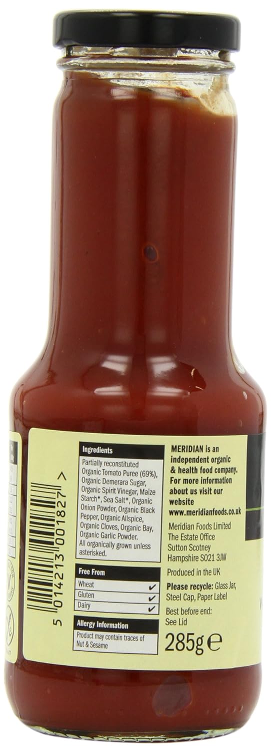 Meridian Organic Tomato Ketchup 10.05oz (Pack de 6)