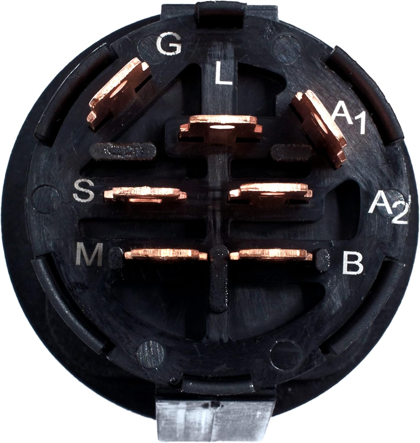 HD Switch GY20074 AM133597 Interruptor de llave de encendido para John Deere Scotts Sabre cortacésped tractor de jardín, incluye 2 llaves y llavero