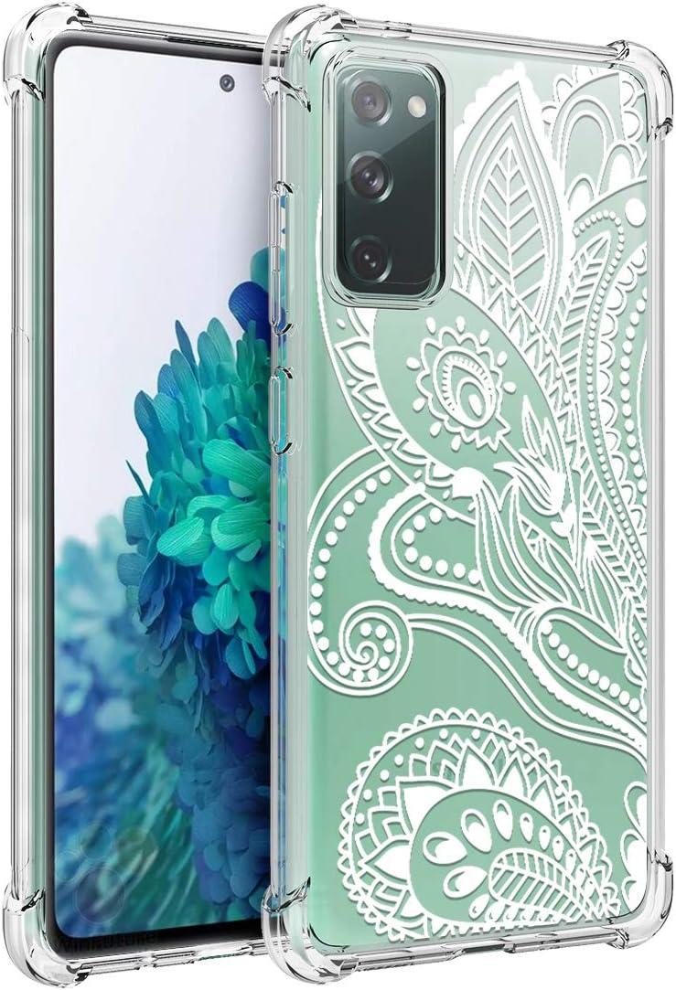 Osophter funda flexible para Samsung Galaxy S20 FE 5G, diseño floral, para niñas y mujeres, absorción de golpes, de goma de poliuretano termoplástico
