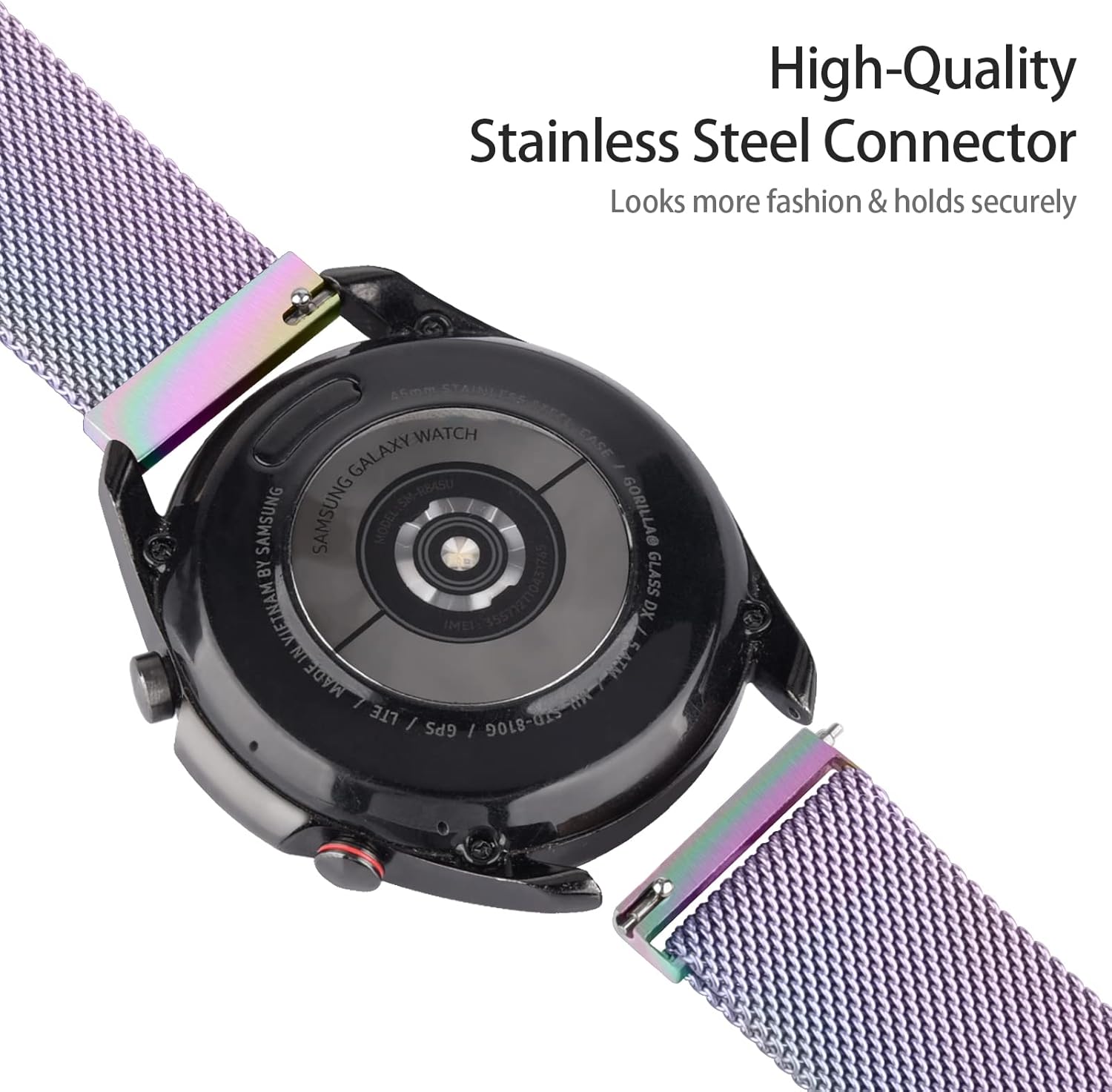 Wanme Correa de metal para Amazfit GTR 4  GTR 3 Pro  GTR 3  GTR 2e  GTR 2  GTR 1.850 in reloj inteligente de 1.772 pulgadas de liberación rápida de