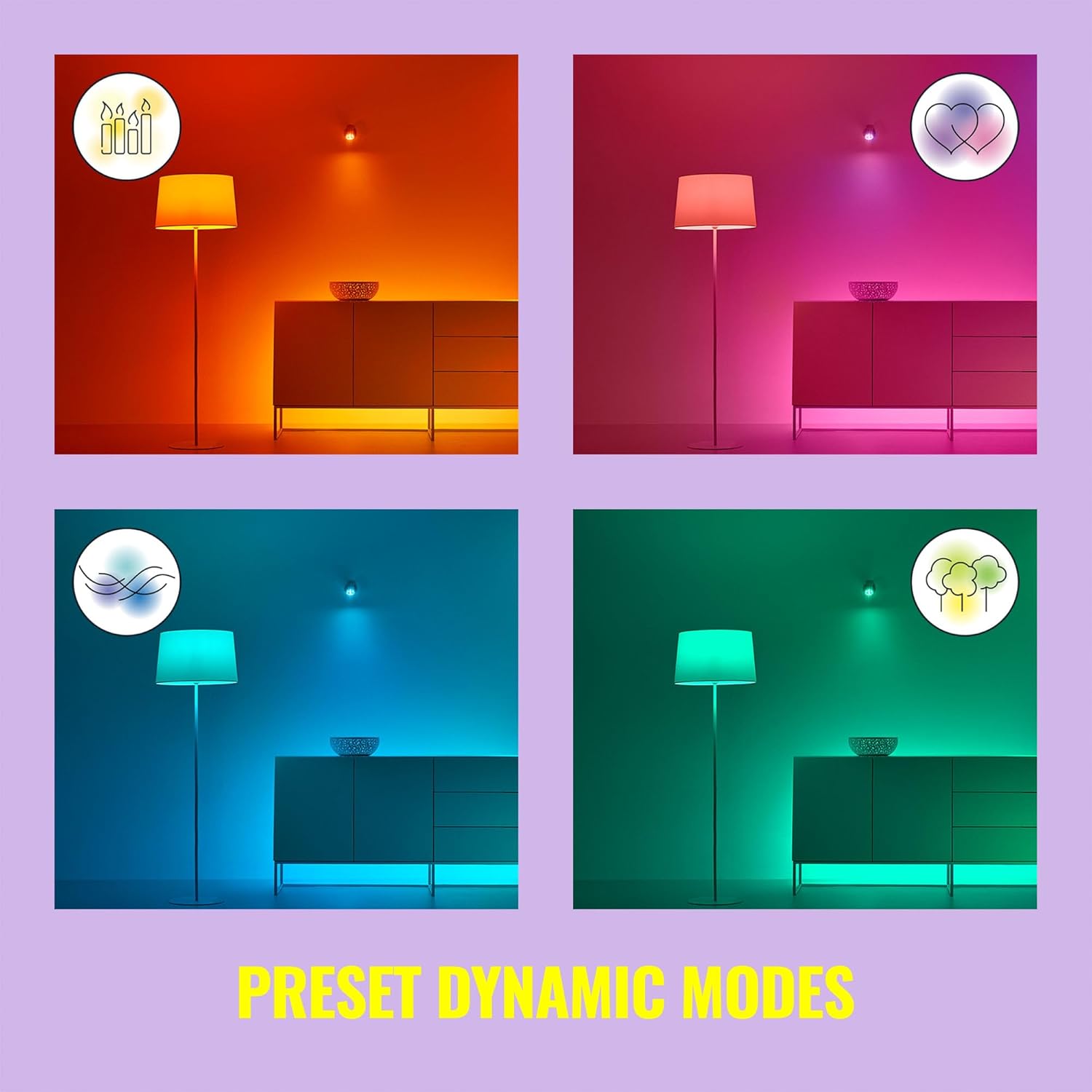 WiZ Connected WiZ – Extensión de tira de luz LED RGB de 3 pies que cambia de color, se conecta a tu Wi-Fi existente de 2.4 GHz, aplicación de