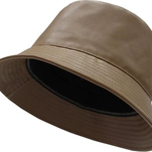 Sombrero de pescador unisex de piel sintética para mujer, impermeable, sombrero de lluvia de ala ancha, sombrero de sol de pescador para hombres y Sombrero de pescador unisex de piel sintética para mujer, impermeable, sombrero de lluvia de ala ancha, sombrero de sol de pescador para hombres y