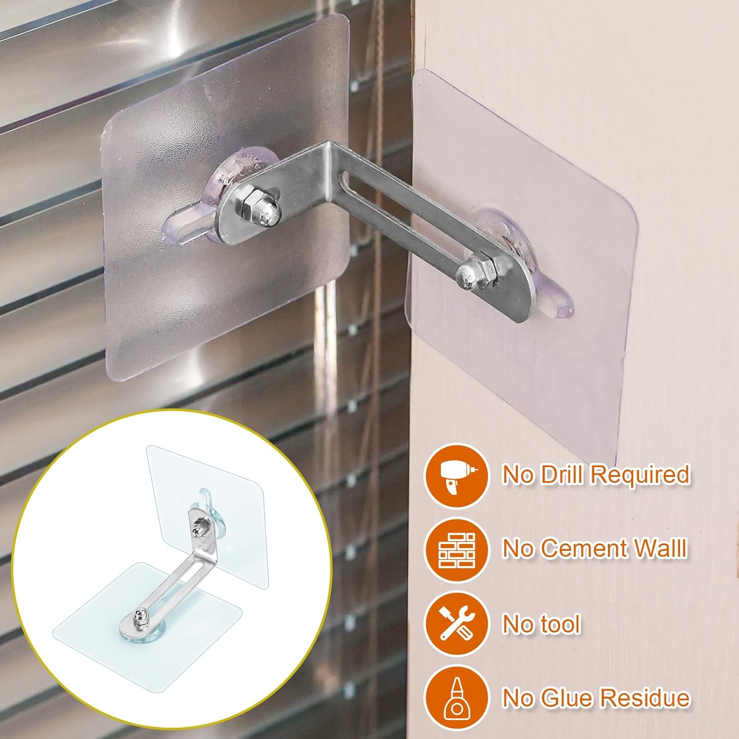 10 pares de anclajes protectores para muebles, anclajes adhesivos de pared para muebles, sin taladro, correas de pared para muebles que evitan que
