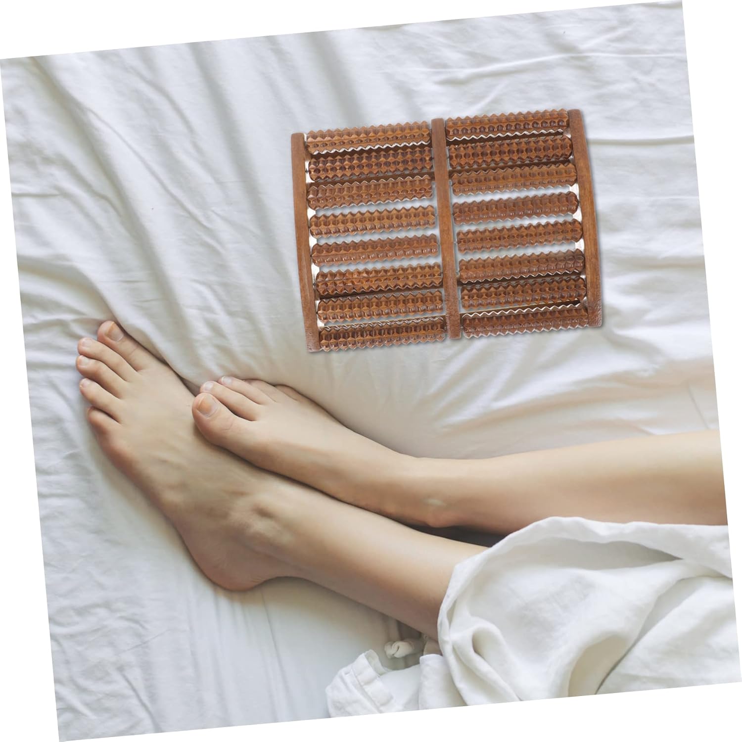 Rodillo de masaje de pies de madera – Máquina manual de masaje de pies – Diseño ergonómico – Especialización de rodillos de pies – Terapia de