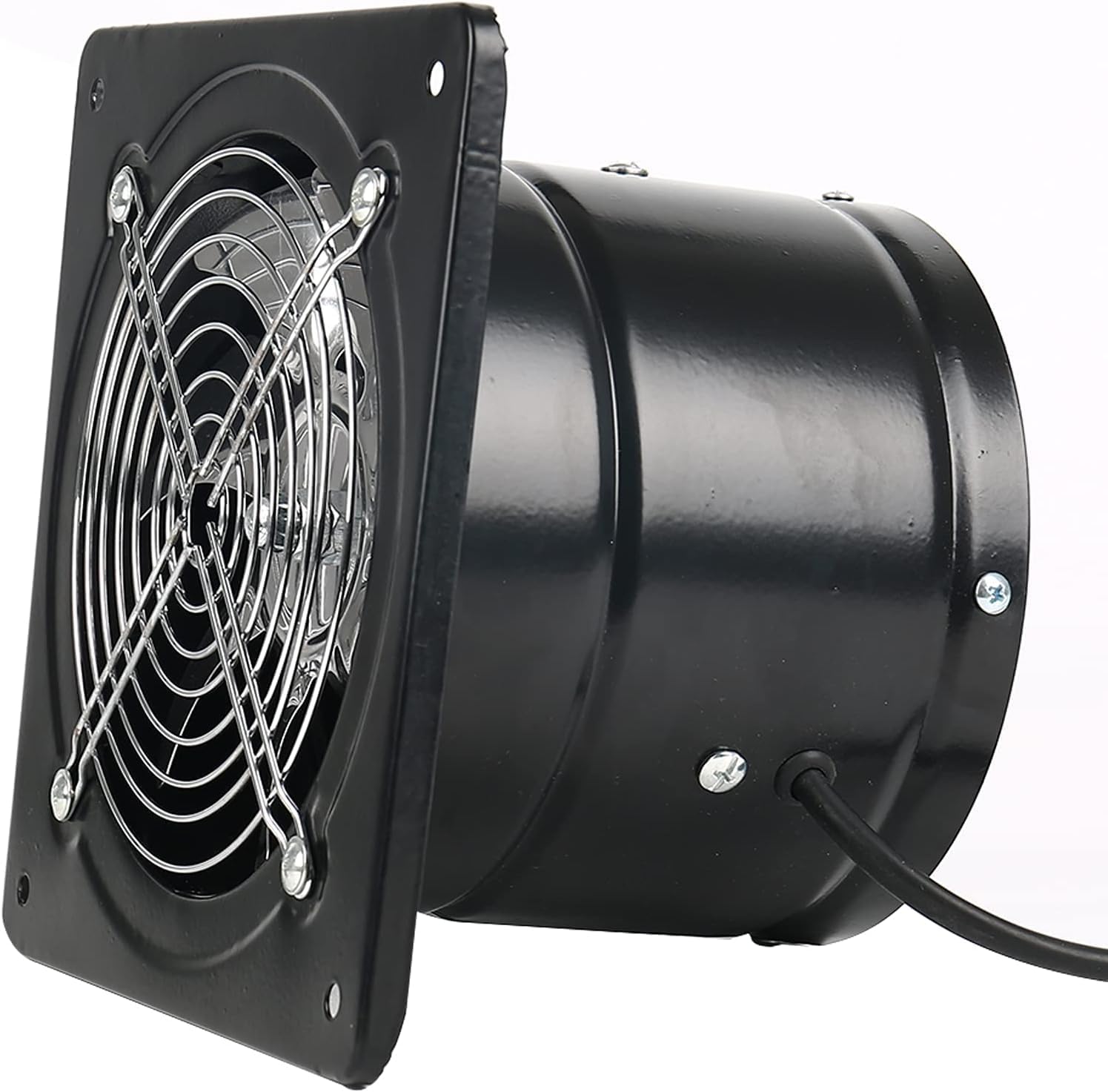 Ventilador de escape con enchufe, ventilador de ventilación a través de la pared de 10 pulgadas 1088CFM con motor de cobre puro ligero, para