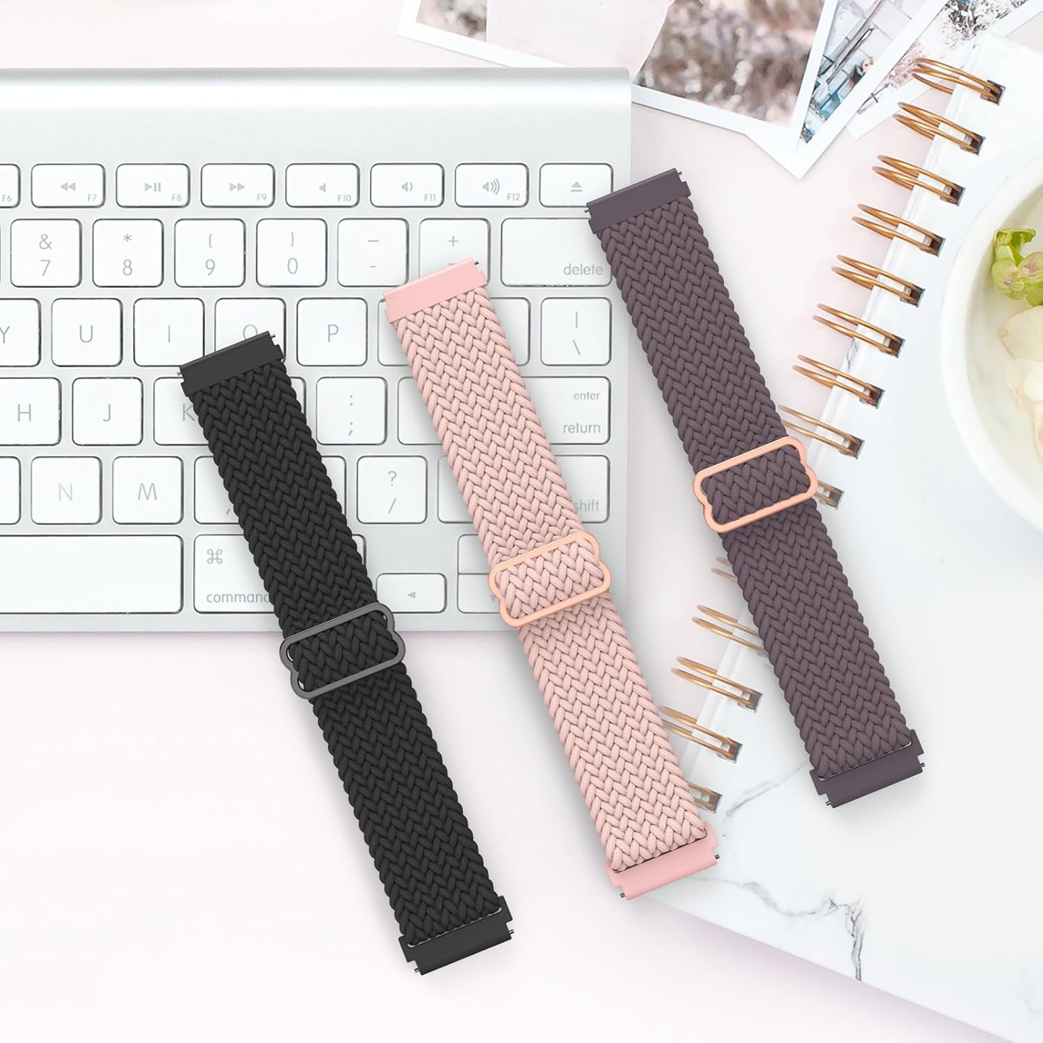 Delidigi Bandas elásticas compatibles con Samsung Galaxy Watch 7654 de 1.575 pulgadas, 1.732 pulgadas, Watch 6 Classic de 1.732 pulgadas, Watch 5