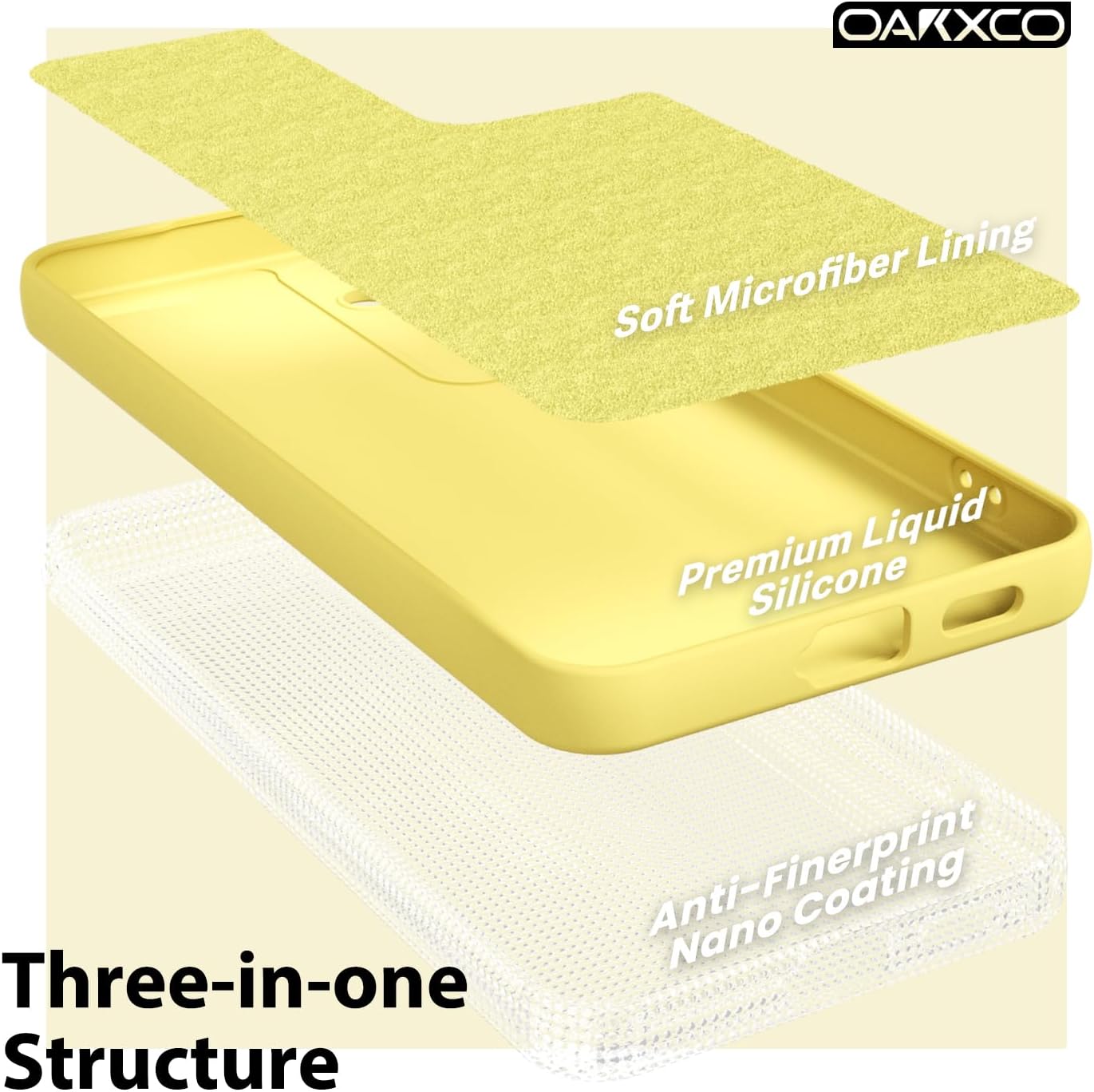 oakxco Funda para teléfono Samsung Galaxy S24 de silicona líquida, fina y delgada de gel de goma suave TPU cubierta simple para mujeres y niñas,