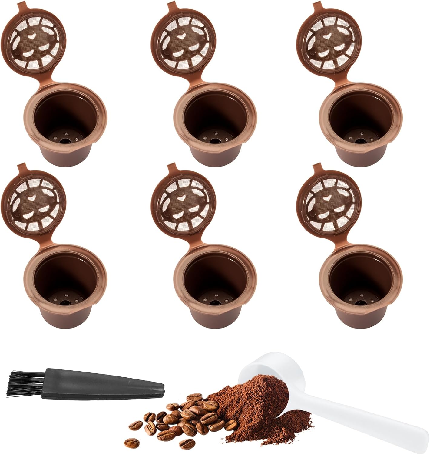 Cápsulas de café reutilizables para café recargables, filtro de cápsula de café compatible con máquinas de café Nespresso, repuesto para cápsulas