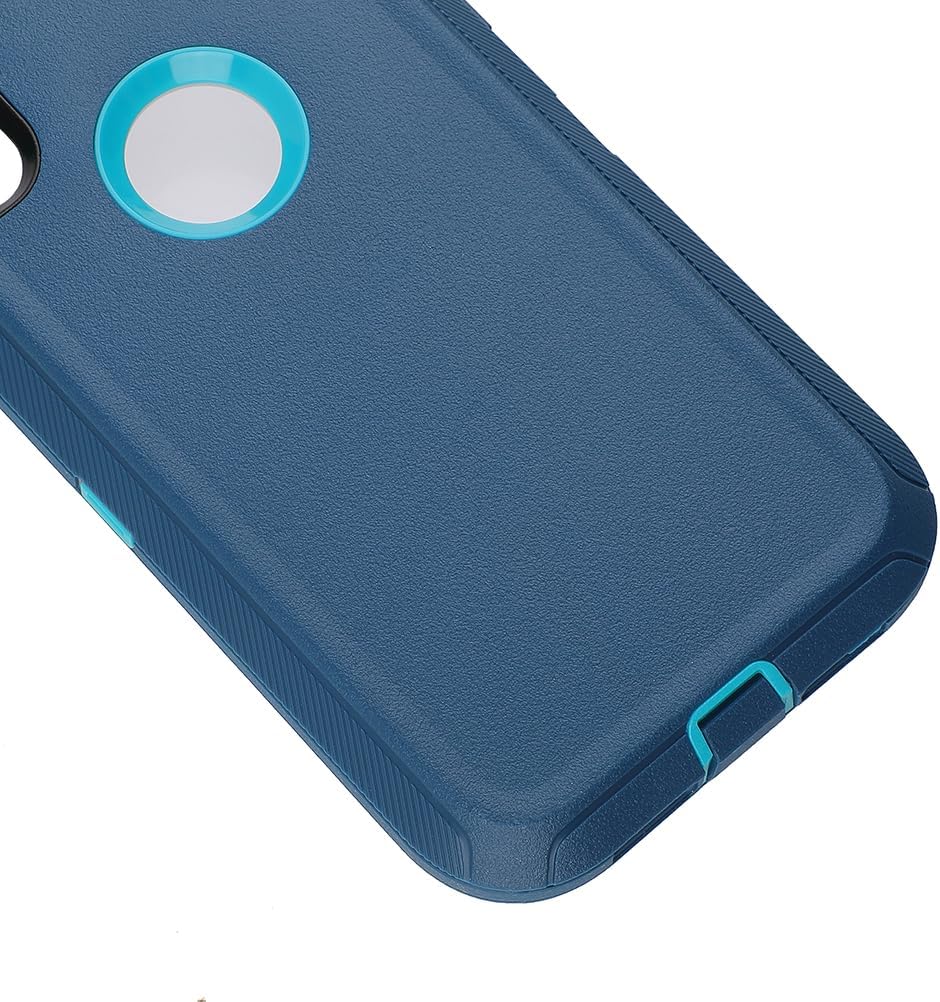 Funda protectora para iPhone XR a prueba de golpes y caídas, protección de grado militar resistente para Apple iPhone XR de 6.1 pulgadas (verde cian)