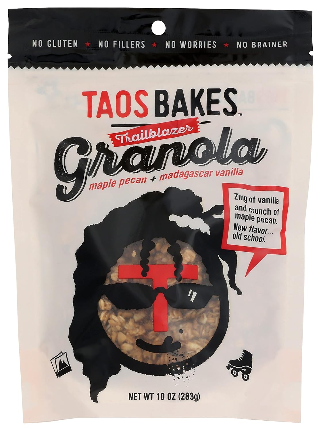 Taos Bakes Trailblazer Maple Pecan + Granola de vainilla de Madagascar, sin gluten, 10 onzas (paquete de 6)