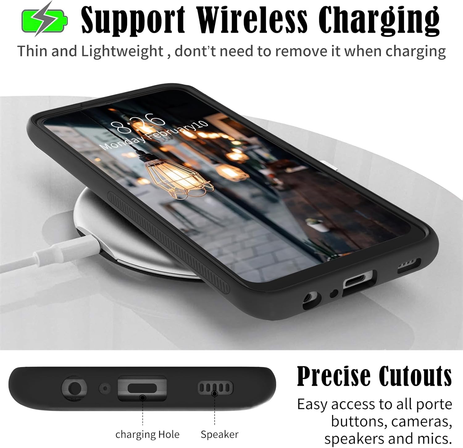 Funda para Samsung Galaxy A32 5G a prueba de golpes de TPU suave para mujeres y hombres, contraportada dura de vidrio templado antiarañazos para
