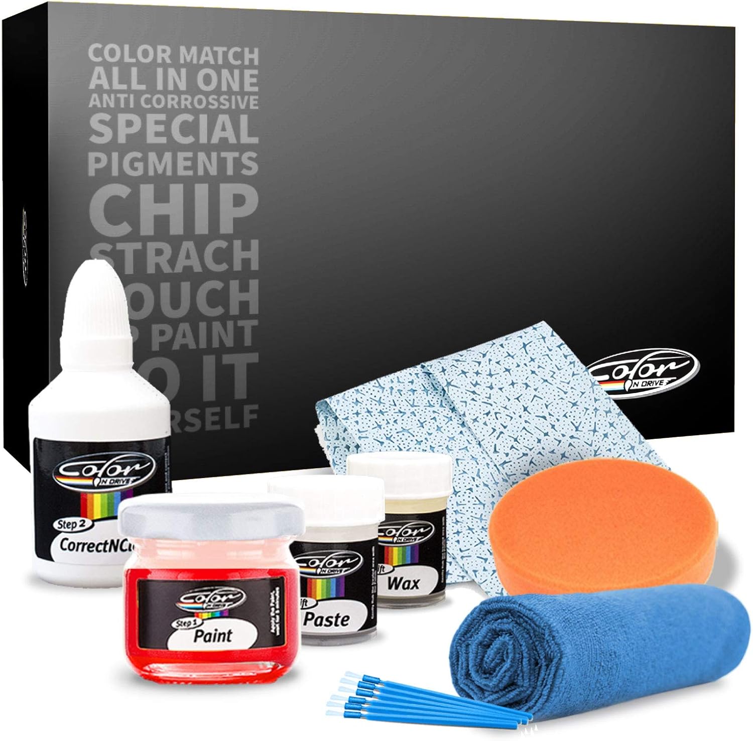 Color N Drive para Peugeot Automotive Touch Up Paint  KQL  Grand Slam Green Met  Reparación de arañazos, coincidencia exacta  Básica