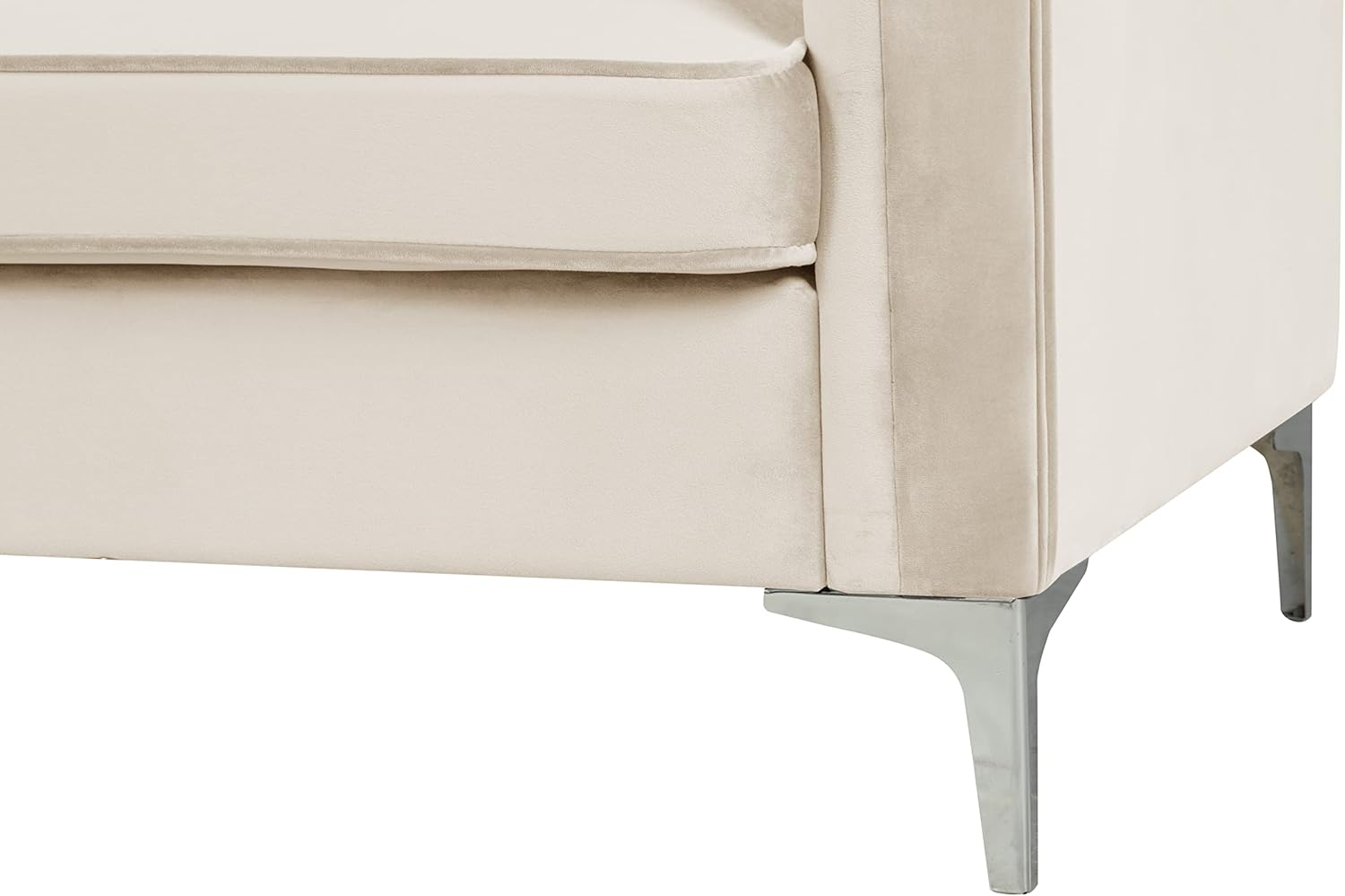 Morden Fort Silla decorativa de terciopelo, sofá biplaza contemporáneo, asiento de cine en casa, brazo tapizado, moderno Chesterfield, sofá para