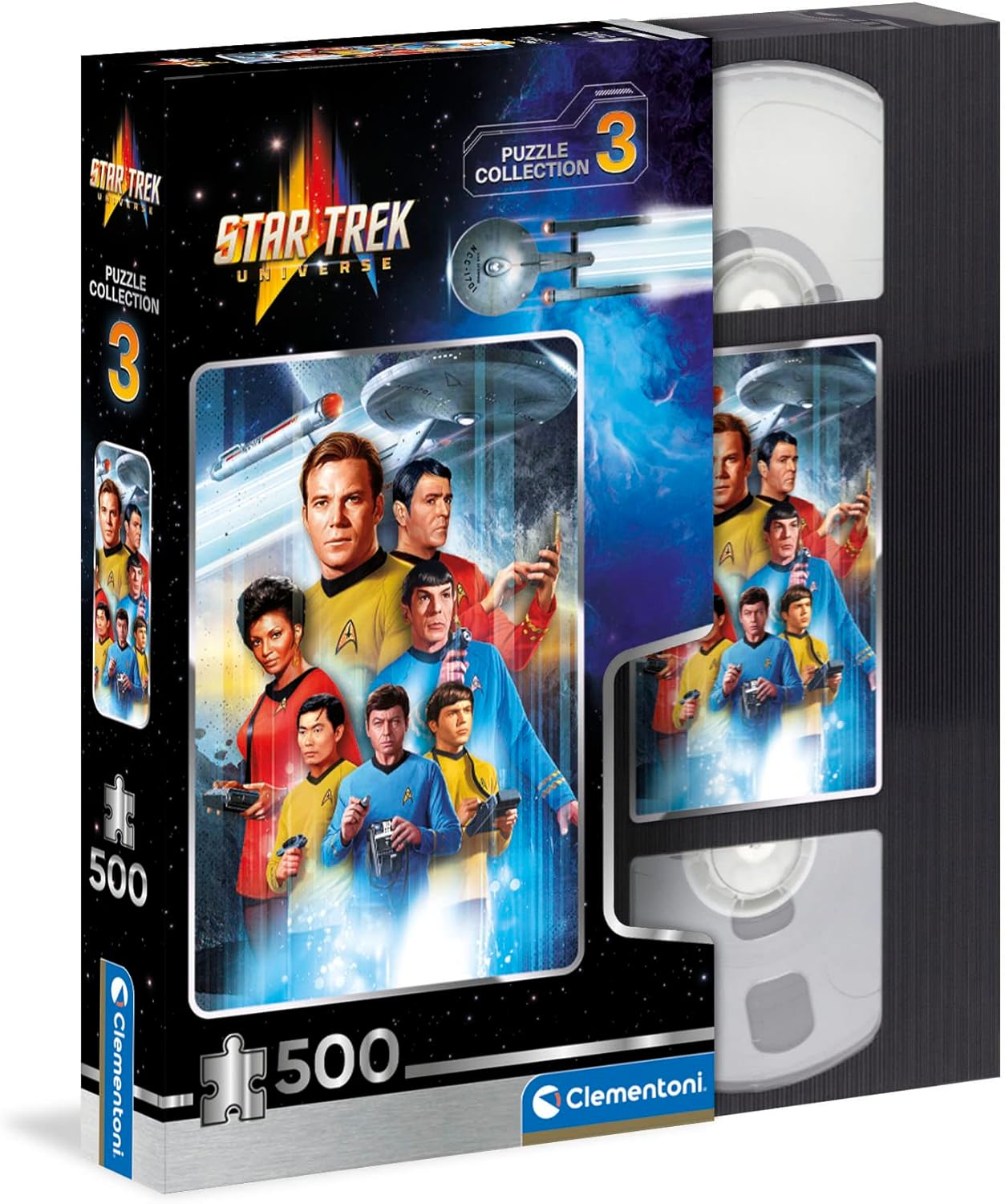 Clementoni – Star Trek – Cult Movie – Collection Puzzle of 500 Pieces – Patience and Thinking Game – Portrait Size – Net Image – 49 x 36 Cm – Ages