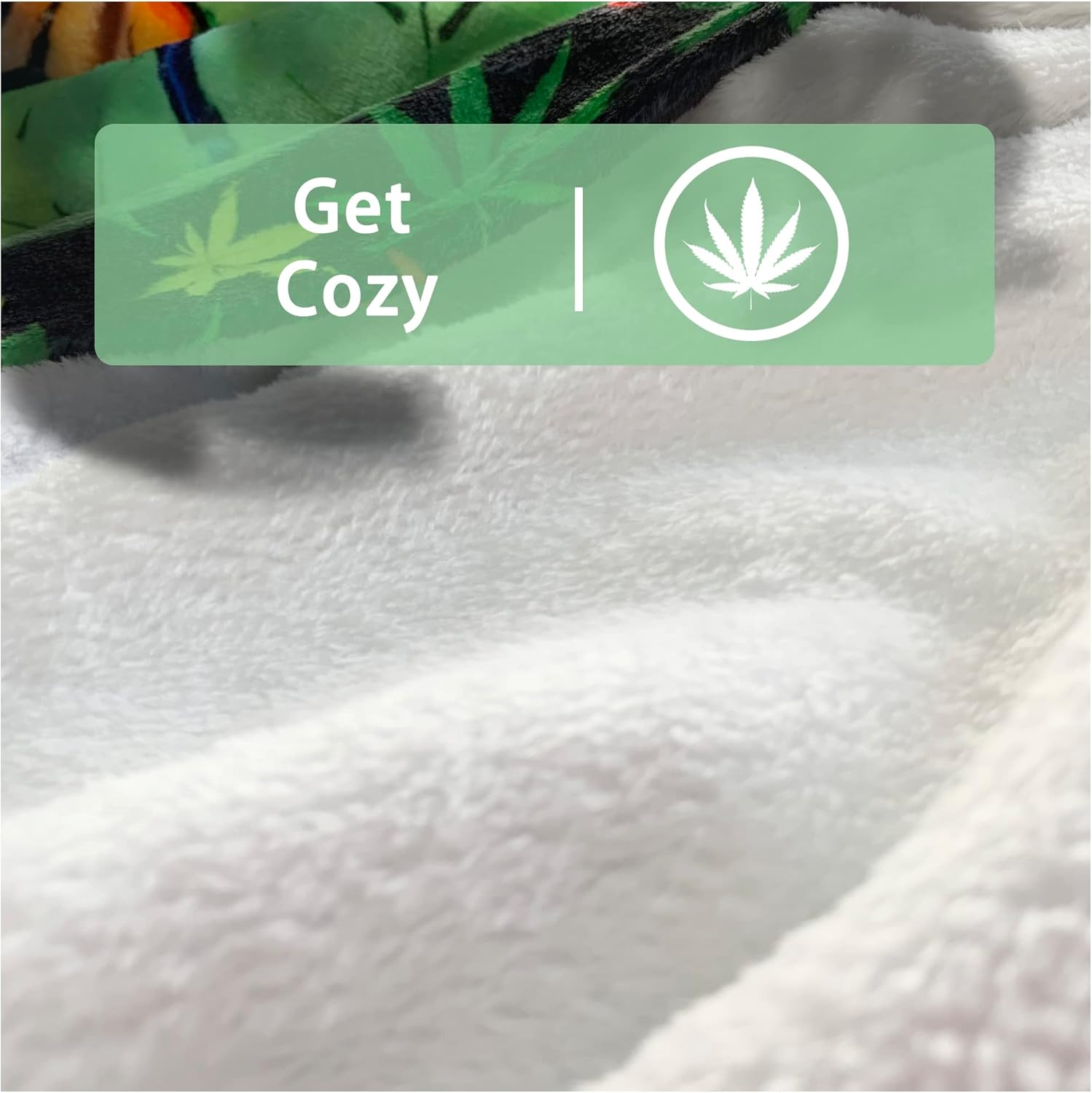 Manta de franela de malezas súper cálida y suave para cama, sofá, sofá, acurrucarse, transpirable, hojas de marihuana y cannabis, para todas las