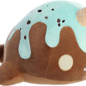 Aurora Enchanting Tasty Peach Mint Chocolate Nomwhal – Animal de peluche con diseño brillante y colorido – Peluche de pieza de exhibición, color Aurora Enchanting Tasty Peach Mint Chocolate Nomwhal – Animal de peluche con diseño brillante y colorido – Peluche de pieza de exhibición, color
