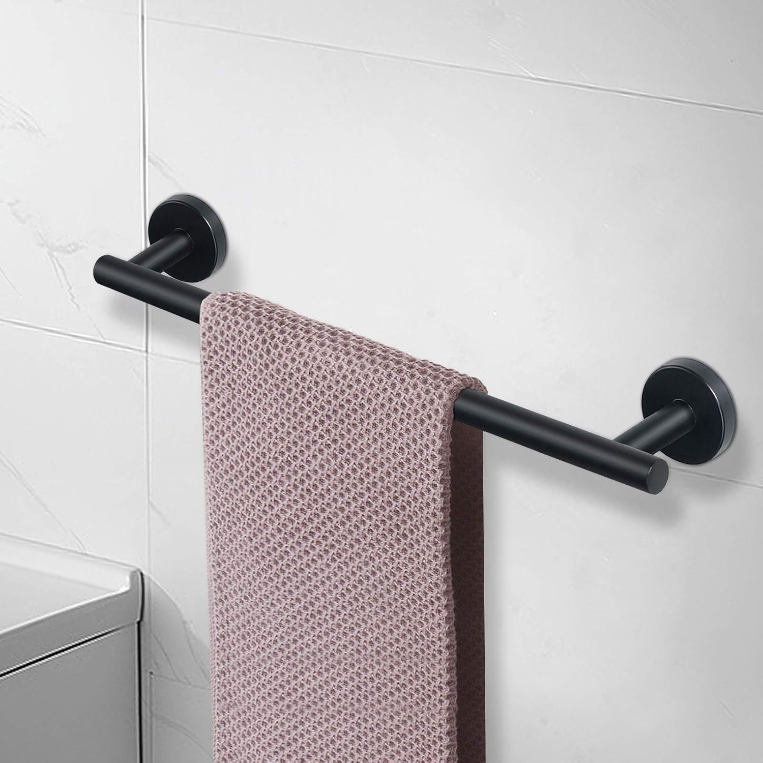 NearMoon – Barra para toallas de baño, accesorios de baño de acero inoxidable, para toalla de ducha para baño, soporte de toalla montado en la pared