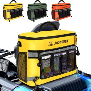 JAYEGT Enfriador de kayak detrás del asiento, enfriador impermeable para kayaks, compatible con asientos estilo silla de césped, accesorios de JAYEGT Enfriador de kayak detrás del asiento, enfriador impermeable para kayaks, compatible con asientos estilo silla de césped, accesorios de
