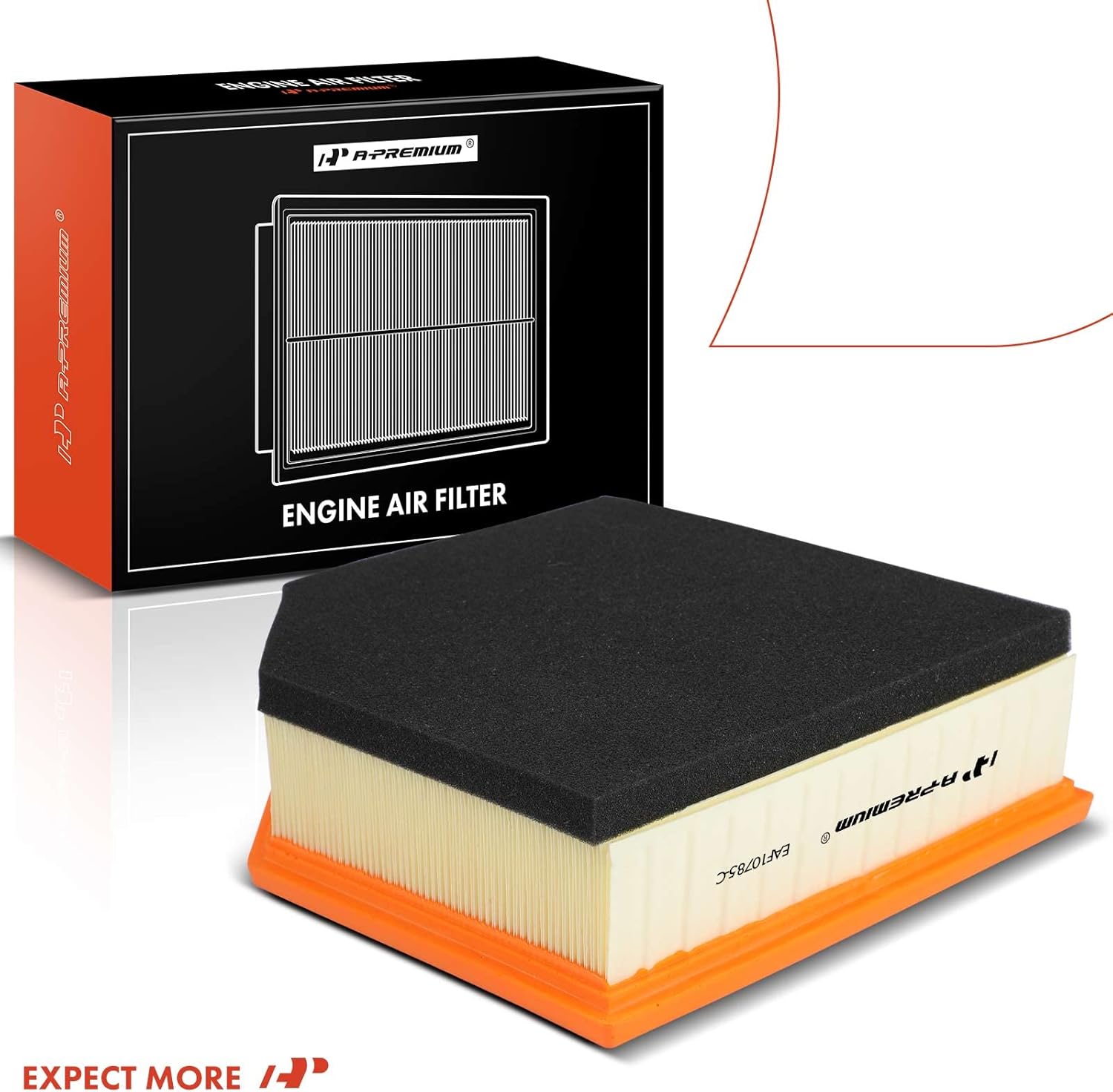 A-Premium Filtro de aire de motor compatible con Volvo XC90 2007-2014 L6 3.2L, repuesto # 30680293