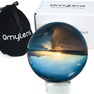 Bola de lente profesional de 2.362in para accesorios y accesorios de fotografía, bola de cristal K9 con soporte y bolsa de seda, bola mágica y Bola de lente profesional de 2.362in para accesorios y accesorios de fotografía, bola de cristal K9 con soporte y bolsa de seda, bola mágica y