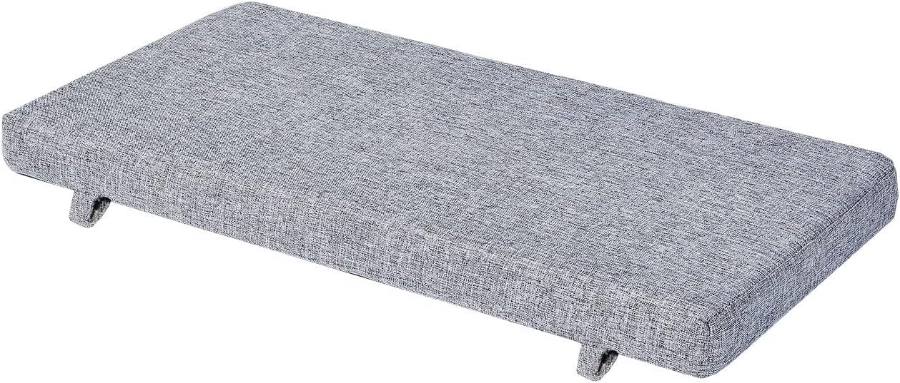 Cojín de banco de piano para almacenamiento de zapatos en interiores con lazos, almohadilla de banco de picnic antideslizante para cocina, mesa de