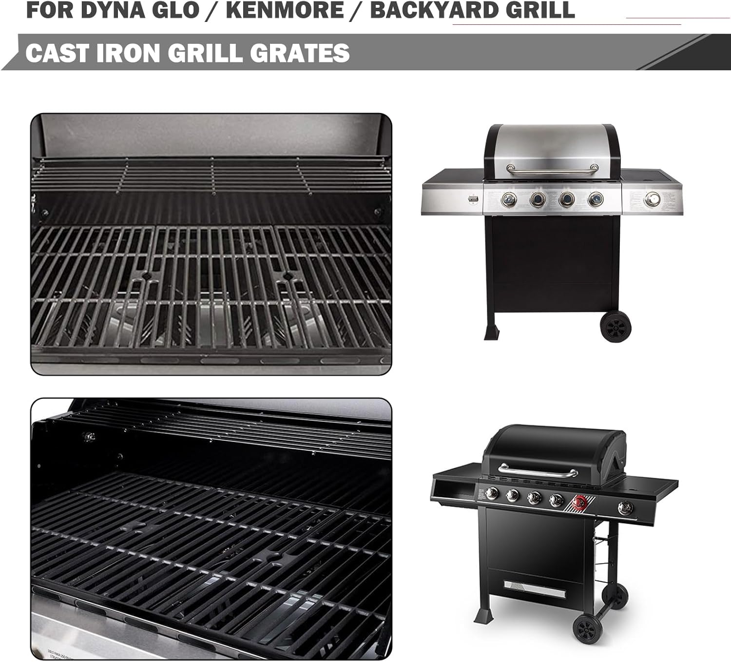 DGH474CRP DGF493BNP Parrillas de Parrilla Piezas de Repuesto para Dyna Glo Parrilla Piezas DGB495SDP-D Kenmore Parrillas Parrillas Piezas