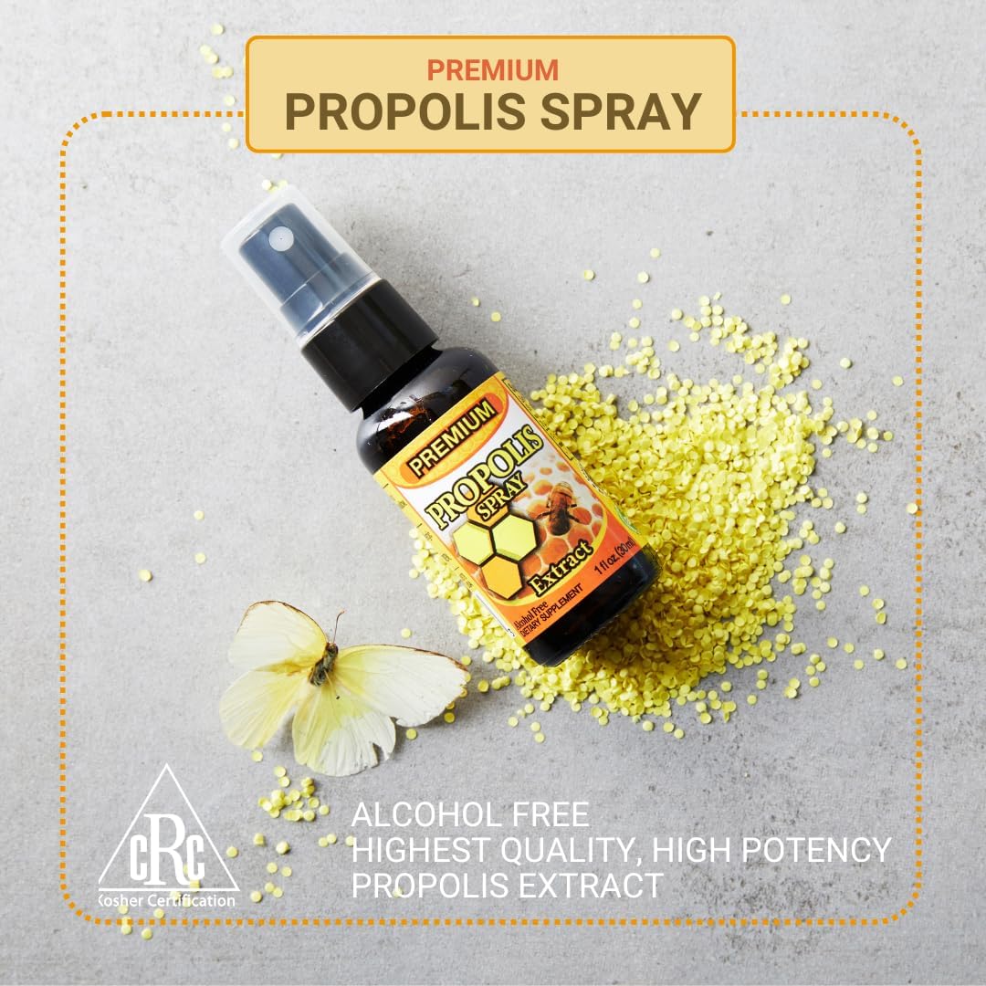 Dr.K&C HNHusa Premium Propolis Spray Alivio del Dolor de Garganta 1.0 fl oz Antioxidante Sistema Inmunológico Apoyo Calmante Natural Abeja Miel