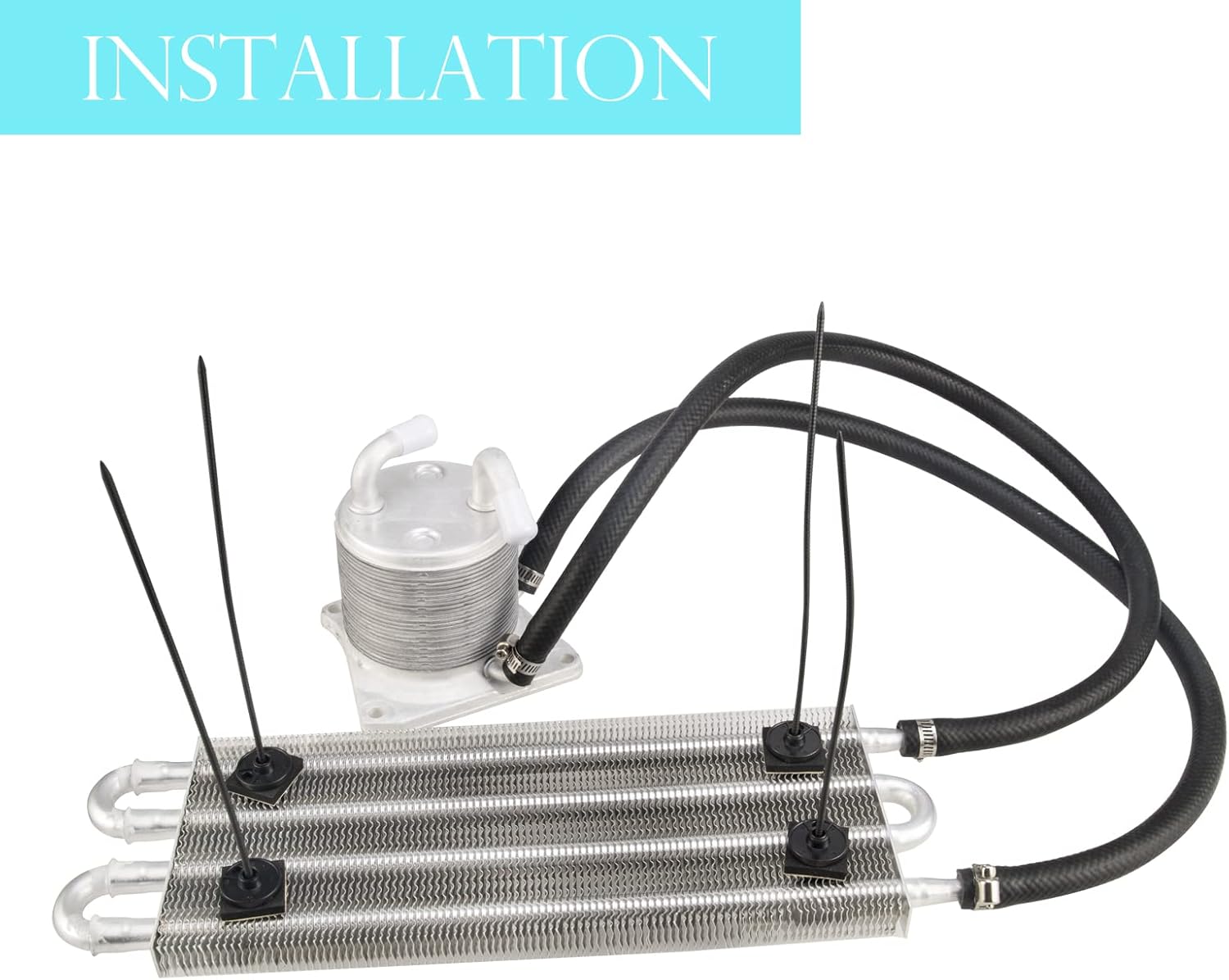 Enfriador de aceite de transmisión CVT compatible con Nissan Sentra 2007-2012  Juke 2011-2014  Rogue 2008-2018  Versa Sedan 2012-2018  NV200